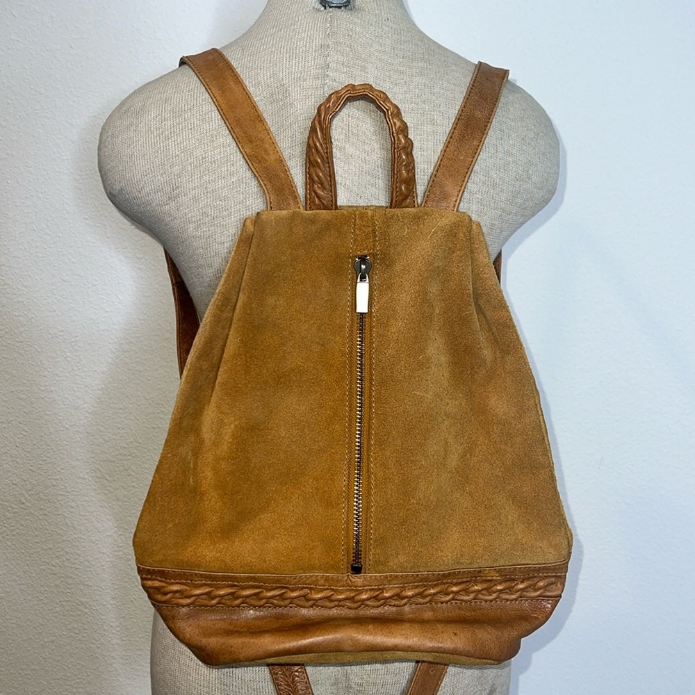 TOPSHOP Suede Leather Backpack